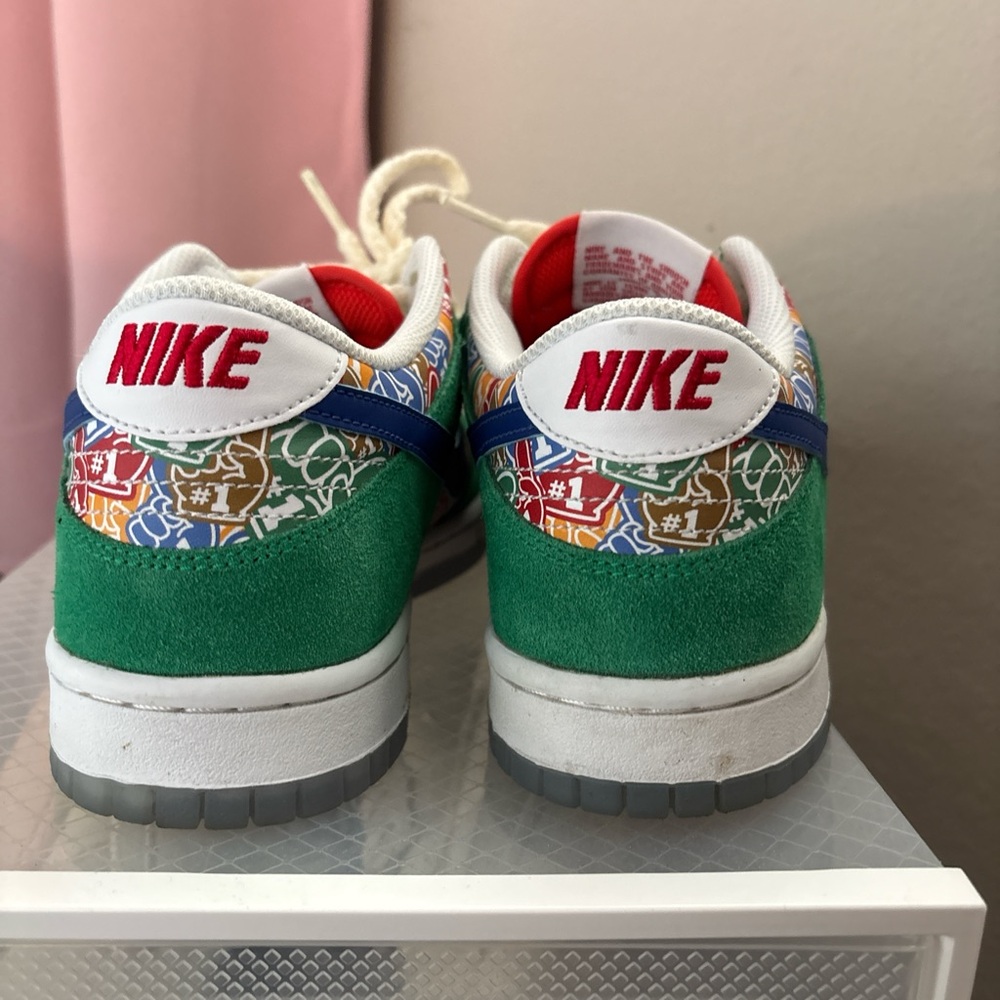 Nike Blue and White Men's Sneakers - Picture 3 of 4